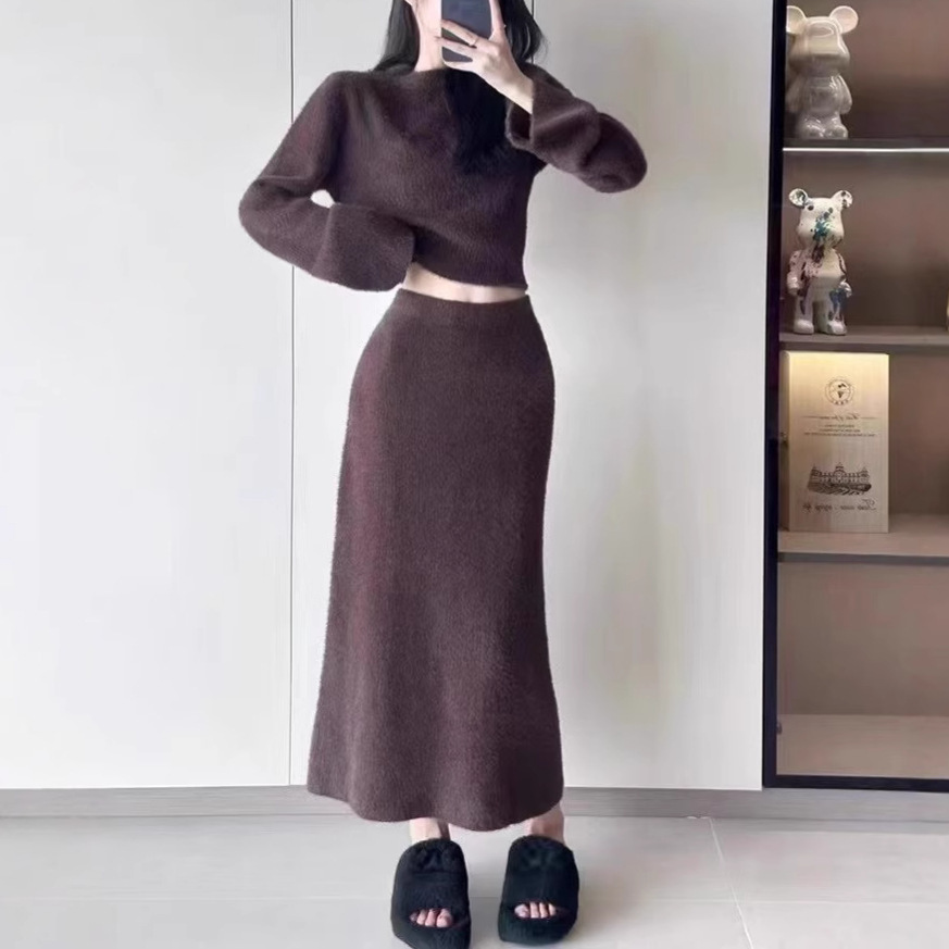 Slimming Sheath Skirt Two-piece Set